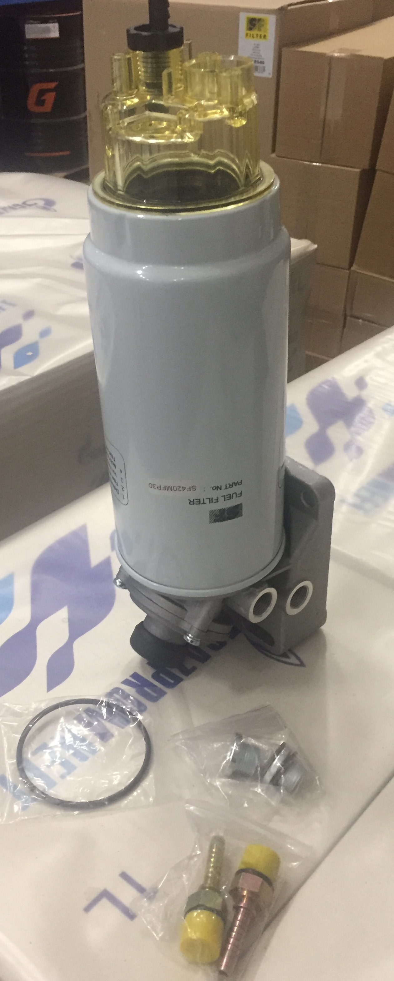 Фильтр топливный SF-Filter SF420MFP30 в сборе, с системой подкачки